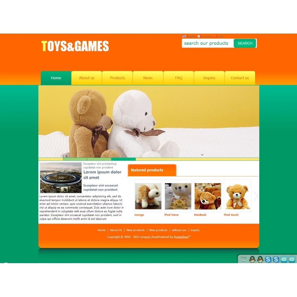 外贸玩具企业网站 玩具网站建设